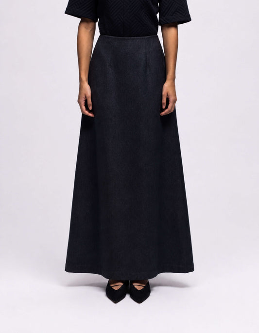 A line maxi skirt