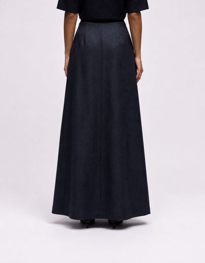A line maxi skirt