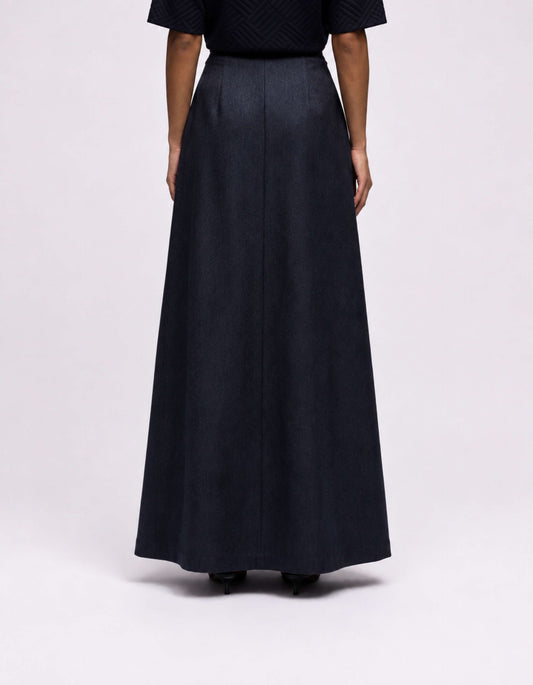A line maxi skirt
