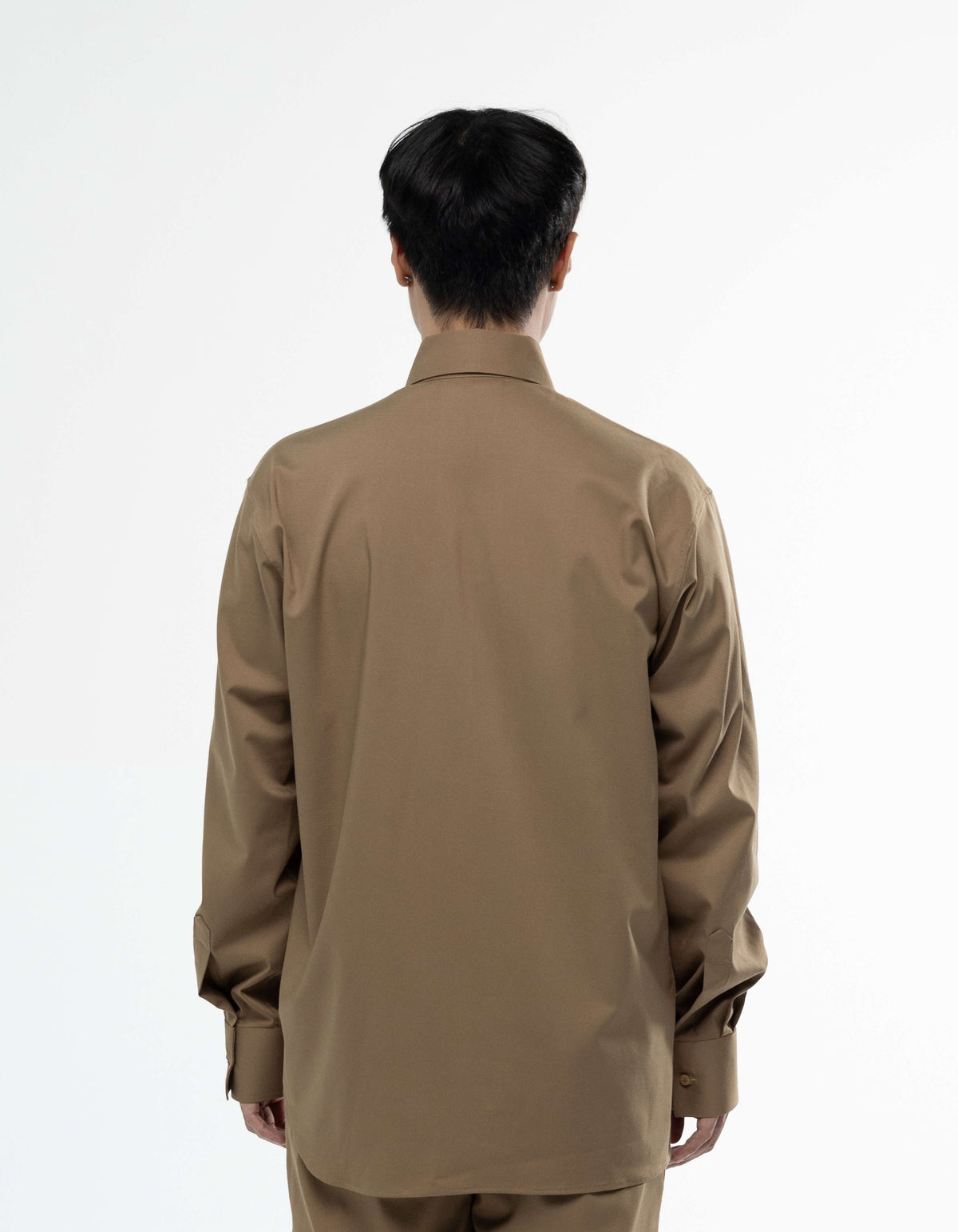 Asymmetrical long sleeve shirt