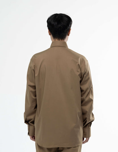 Asymmetrical long sleeve shirt