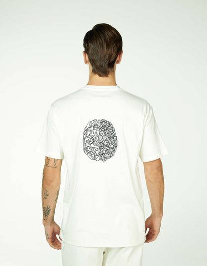Brain emroidery t shirt