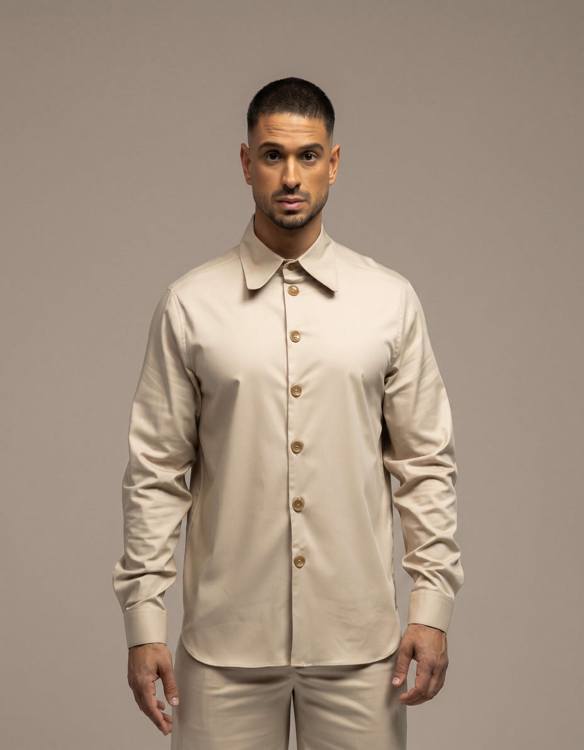 Large button shirt