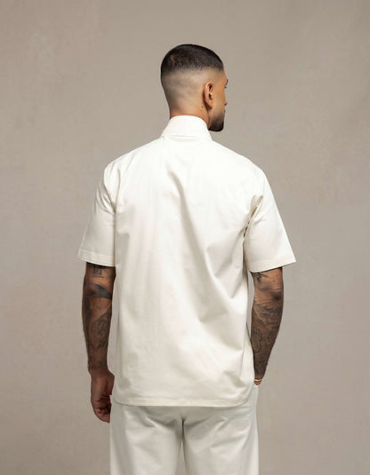 U panel short sleeve shirt