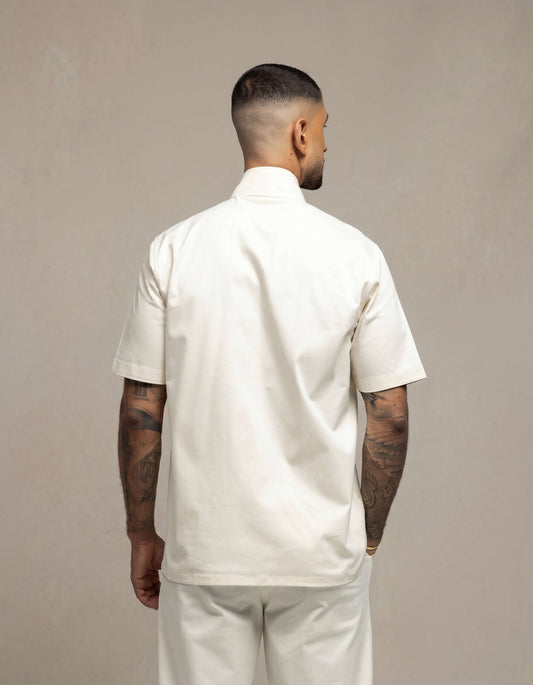 U panel short sleeve shirt