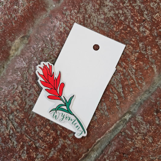 Wyoming Indian Paintbrush Sticker