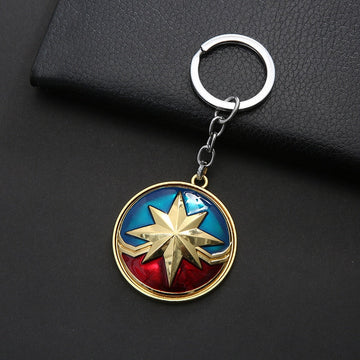 Captain Marvel Logo Ver.1 Keyring Metal Keychain