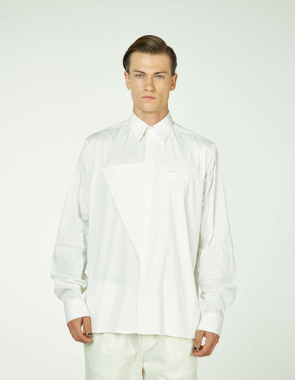 Overlap closure shirt