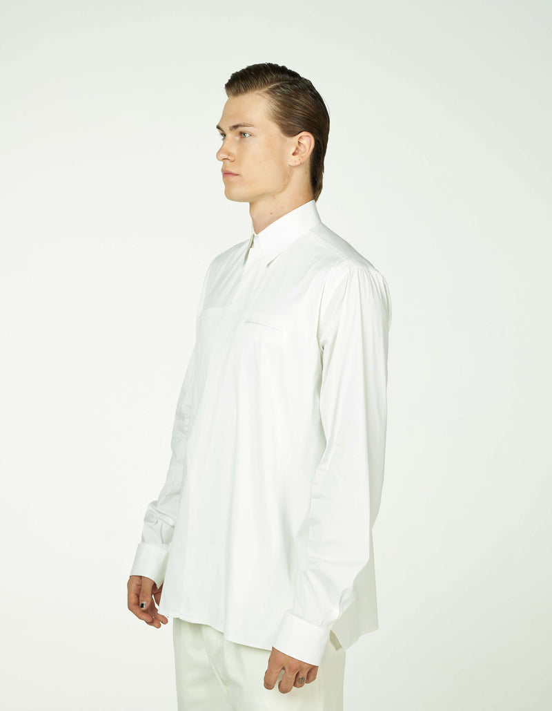 Overlap closure shirt