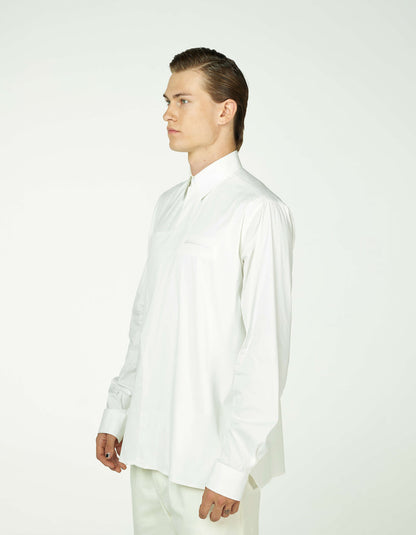 Overlap closure shirt