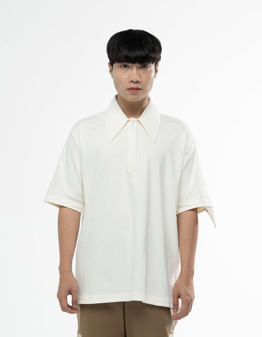Triangle tip polo shirt